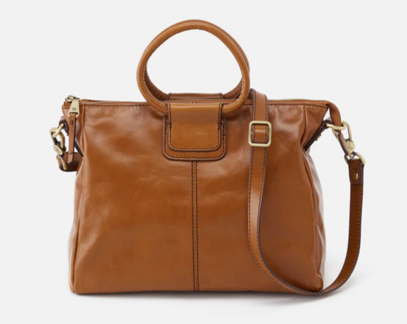 HOBO - Sheila Medium Satchel - TRUFFLE IN POLISHED LEATHER