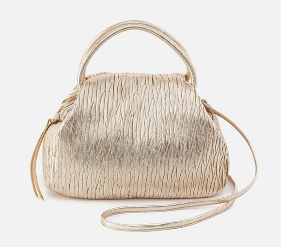 HOBO - Darling Satchel - GOLD IN SOFT PLEATED LEATHER