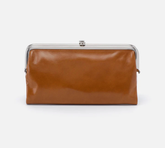 HOBO - Lauren Clutch-Wallet - TRUFFLE IN POLISHED LEATHER