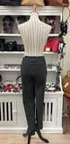 Slimsation ANKLE Women's Pull On Solid Fine Line Twill Pant With Real Pockets (M30719PM)- INTENSE GREY