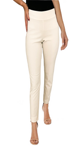 Krazy Larry Pants - P-21 Microfiber Ankle Pants IVORY