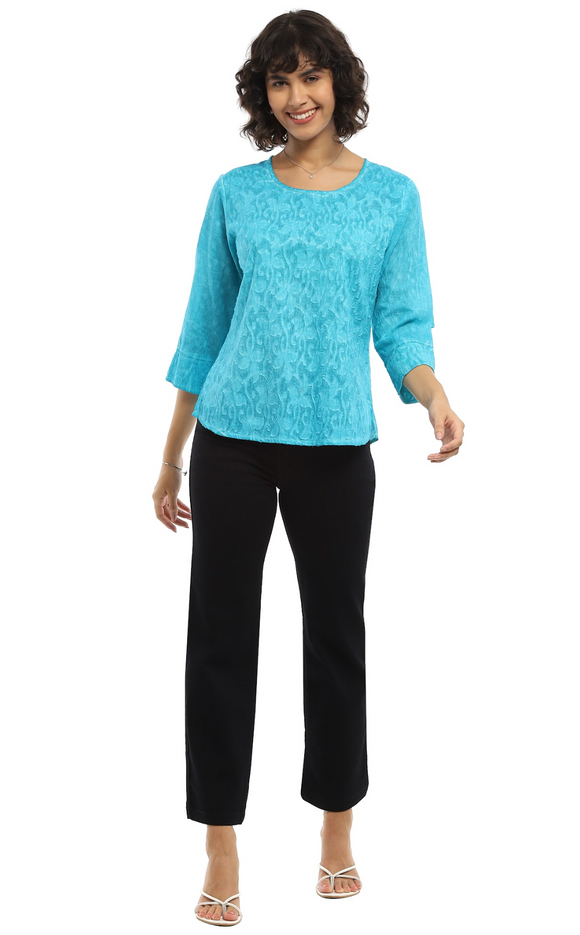 Parsley & Sage NATALIE TOP - 25S457C - TURQUOISE