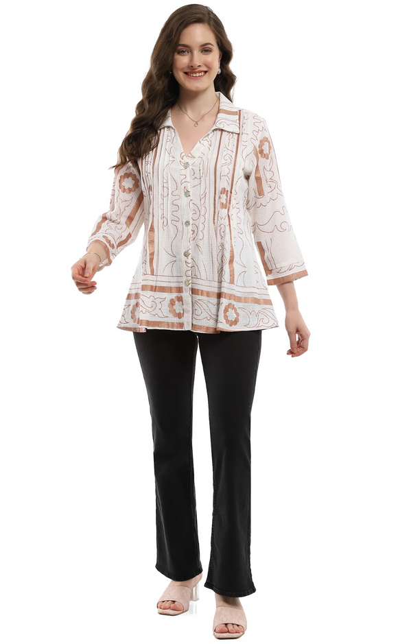 Parsley & Sage ARTHENA SHIRT - 25T01G - COPPER