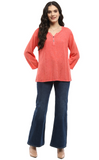 Parsley & Sage BECKY TOP - 25S483C - CORAL