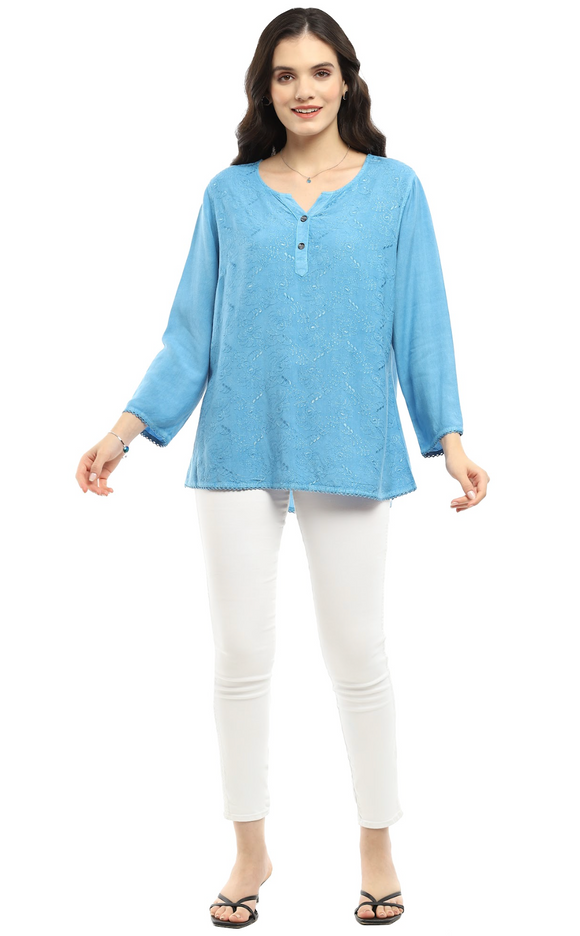 Parsley & Sage BECKY TOP - 25S483C - BLUE