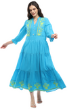 Parsley & Sage INA DRESS - 25T11D1 - TURQUOISE