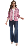 Parsley & Sage IVIE REVERSIBLE 2-BUTTON JACKET - 25S451E23 - PINK