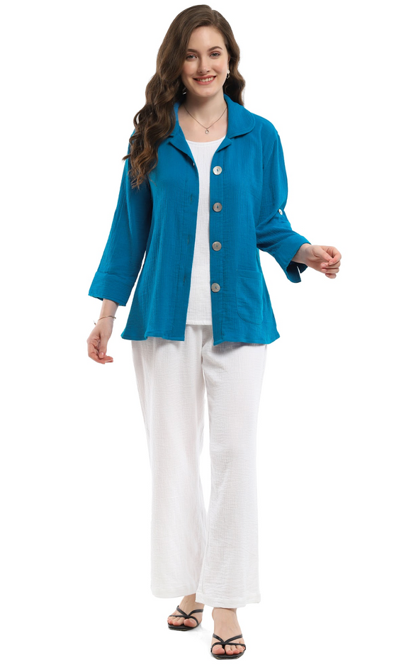 Parsley & Sage SHAWN JACKET - 25T40E28 - ISLAND BLUE