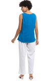 Parsley & Sage SHAWN TANK - 25T40A - ISLAND BLUE