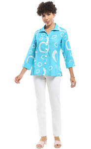 Parsley & Sage APRIL SHIRT - 25T52G - TURQUOISE