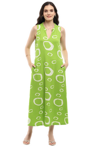 Parsley & Sage APRIL SLEEVELESS DRESS - 25T52D4 - LIME