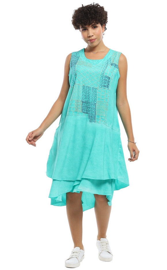 Parsley & Sage RAMONA DRESS - 25S462D - SEA FOAM