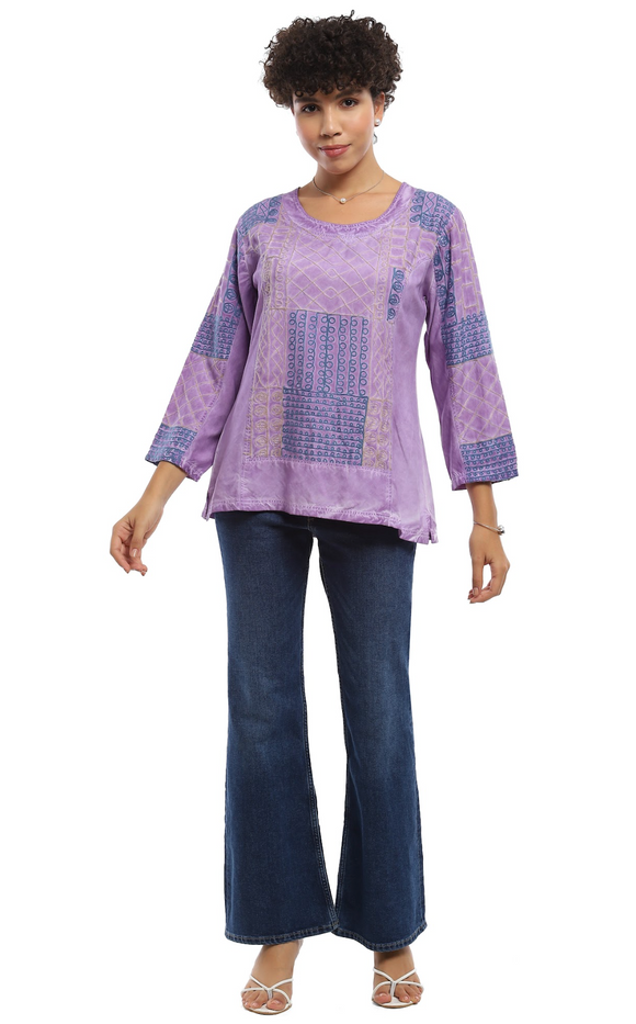 Parsley & Sage RAMONA TOP - 25S462C - LILAC