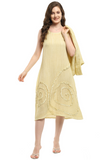 Parsley & Sage TATUM SHRUG-DRESS SET - 25S465DE - SAND