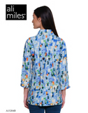 Ali Miles Woven Button Front Blouse - A15204BM - TILMLT