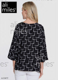 Ali Miles Woven Pop-Over Tunic - A15307TM - TILMLT