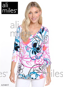 Ali Miles Knit Pop-Over Tunic - A25401TM - ABSFLR