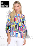 Ali Miles Woven Pop-Over Tunic - A25405TM - ABSMLT