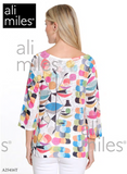 Ali Miles Knit Pop-Over Tunic - A25416TM - MULTI