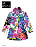 Ali Miles Printed Woven Jacket - A25425JM - FLRMLT