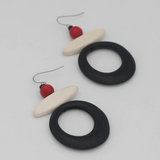 SYLCA Black Reese Drop Earrings