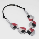 SYLCA Black and Silver Nyah Statement Necklace