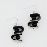 SYLCA Duotone Leather Drop Earring