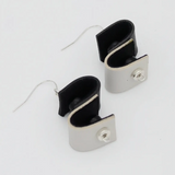 SYLCA Duotone Leather Drop Earring