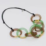 SYLCA Forest Mesh Statement Necklace