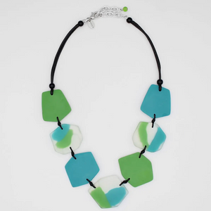 SYLCA Green Nyla Bib Statement Necklace