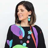 SYLCA Multi Color Blossom Wood Necklace