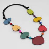 SYLCA Multi Color Stepping Stones Necklace