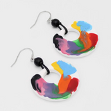 SYLCA Multicolor Mi Sol Bold Dangle Statement Earrings