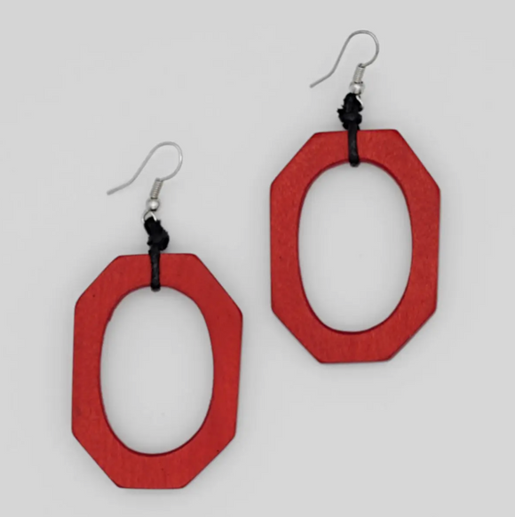 SYLCA Red Luzara Earrings