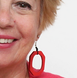 SYLCA Red Luzara Earrings