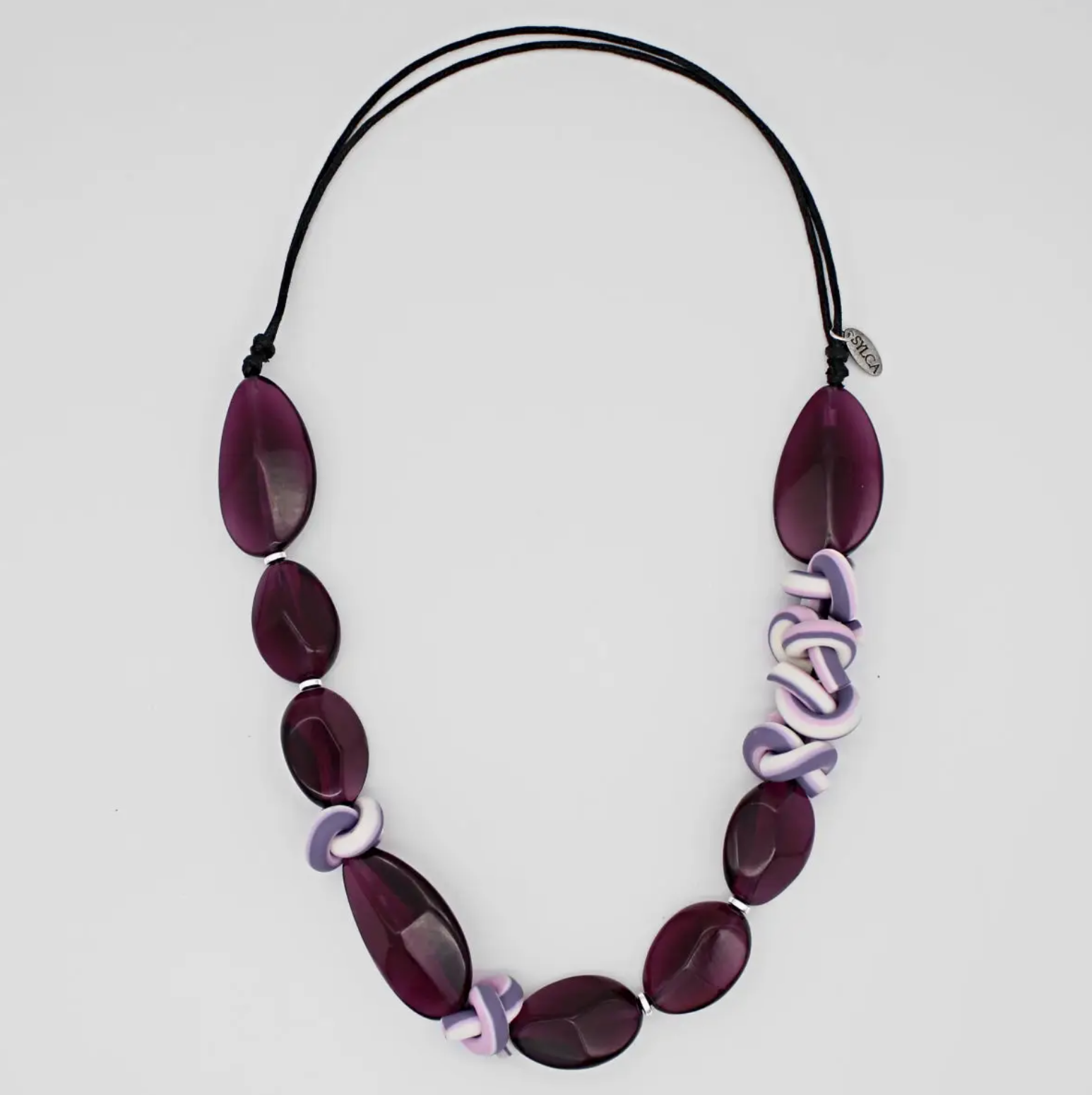 SYLCA Twisted Purple Necklace