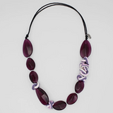 SYLCA Twisted Purple Necklace