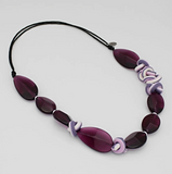 SYLCA Twisted Purple Necklace