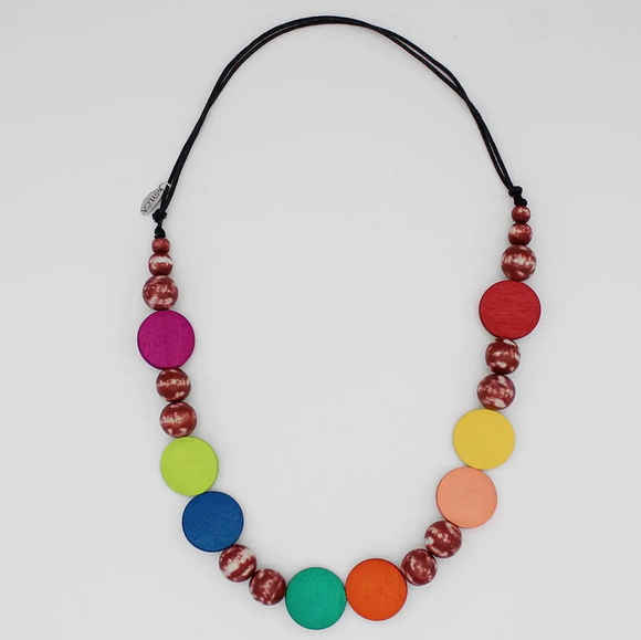 SYLCA Vibrant Multi Color Alma Necklace