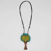 SYLCA Contemporary Turquoise Tree Pendant