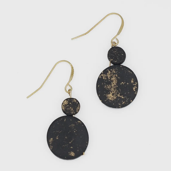 SYLCA Gold Speckled Calla Earring