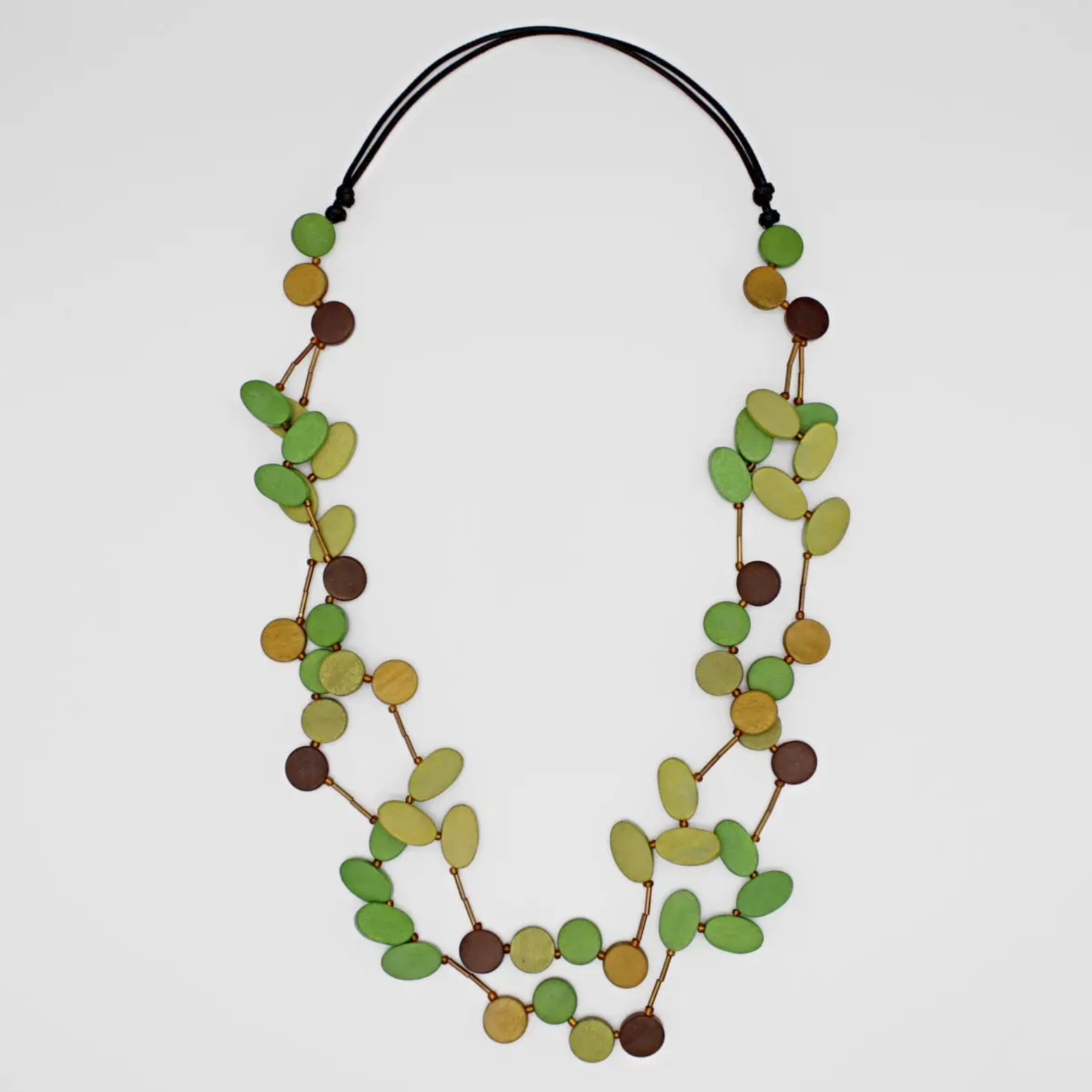 SYLCA Green Lizzie Petal Necklace