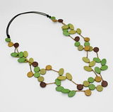 SYLCA Green Lizzie Petal Necklace