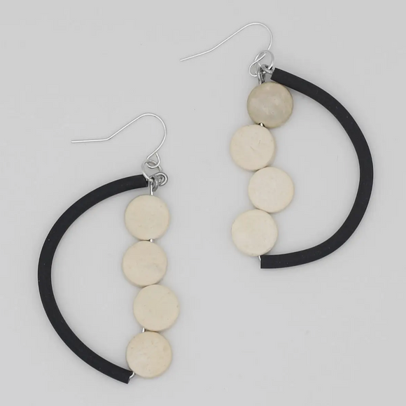 SYLCA Half Moon Dangle Earring