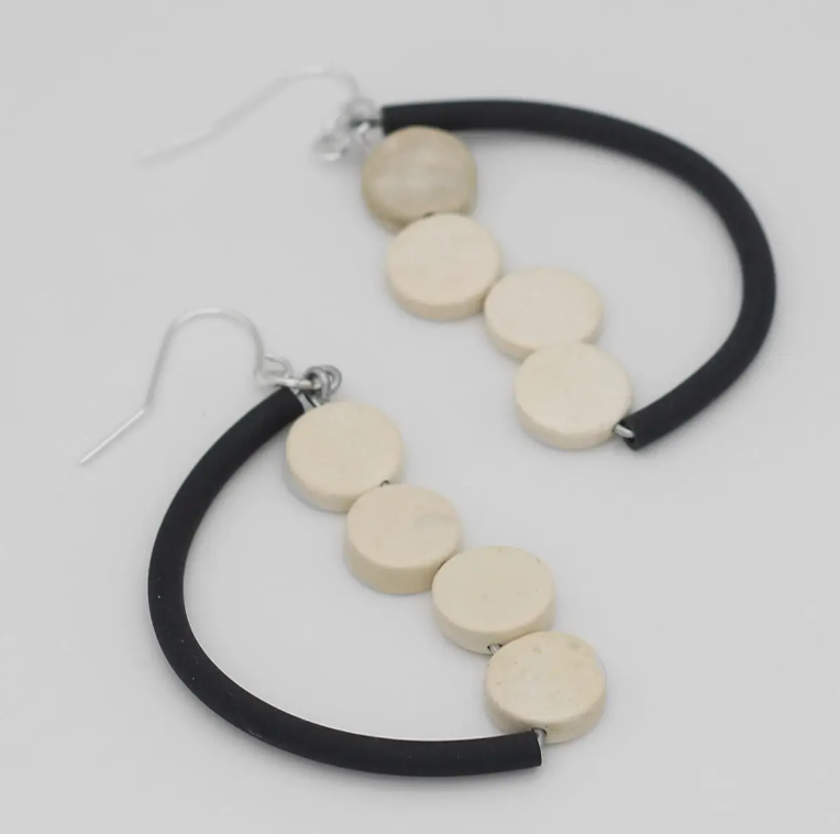 SYLCA Half Moon Dangle Earring