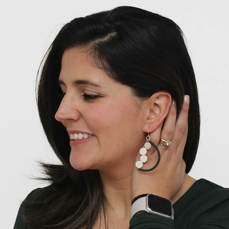 SYLCA Half Moon Dangle Earring