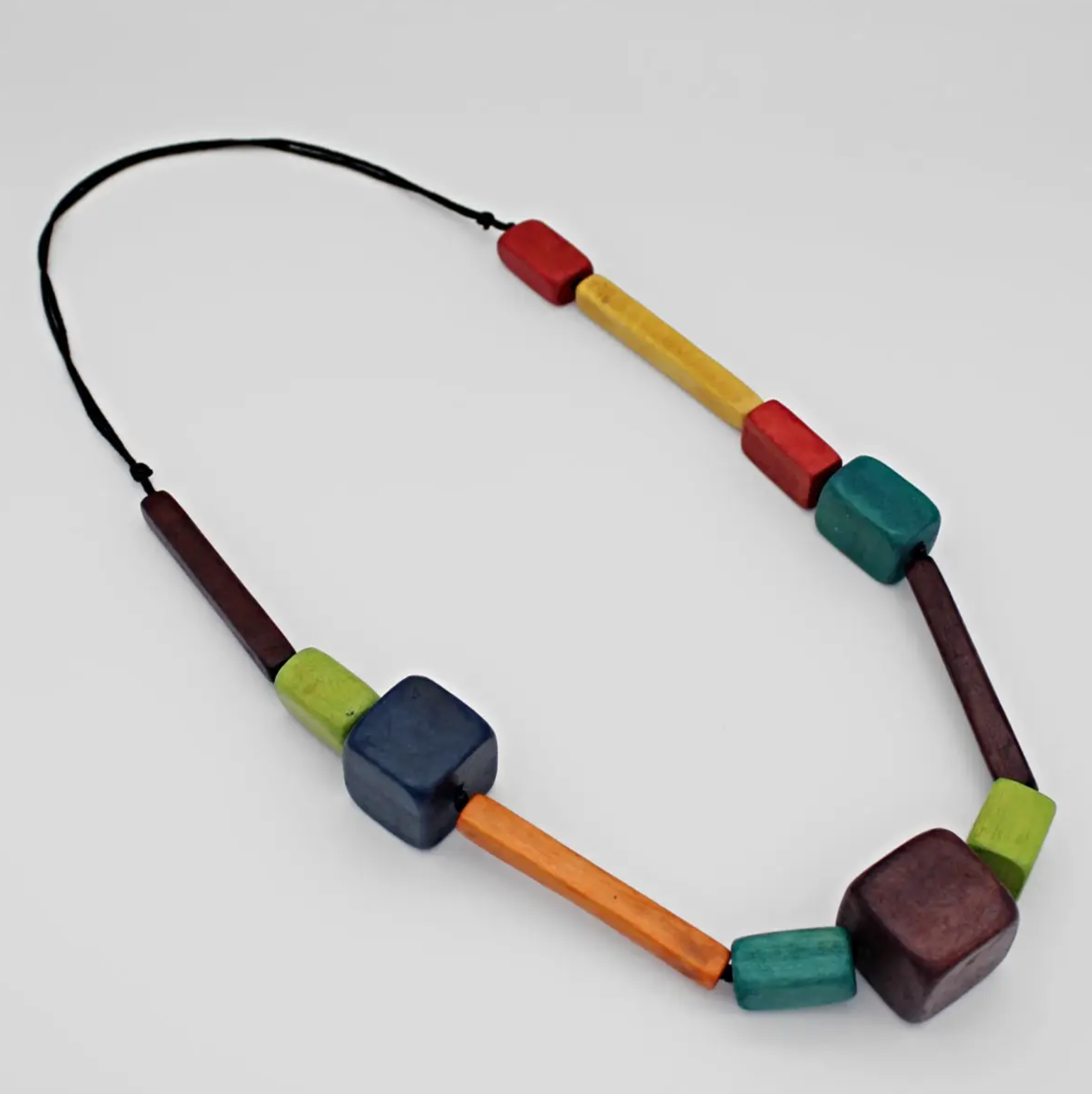SYLCA Multi Color Briella Block Necklace