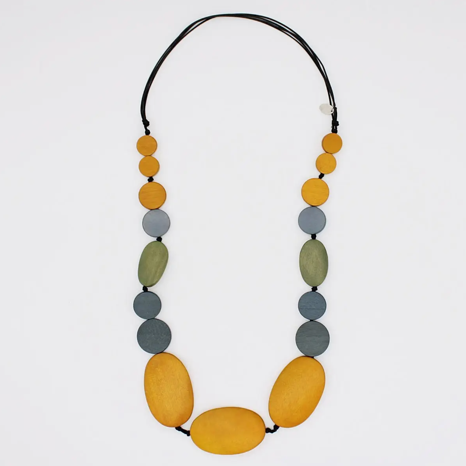 SYLCA Mustard and Gray Sybil Necklace