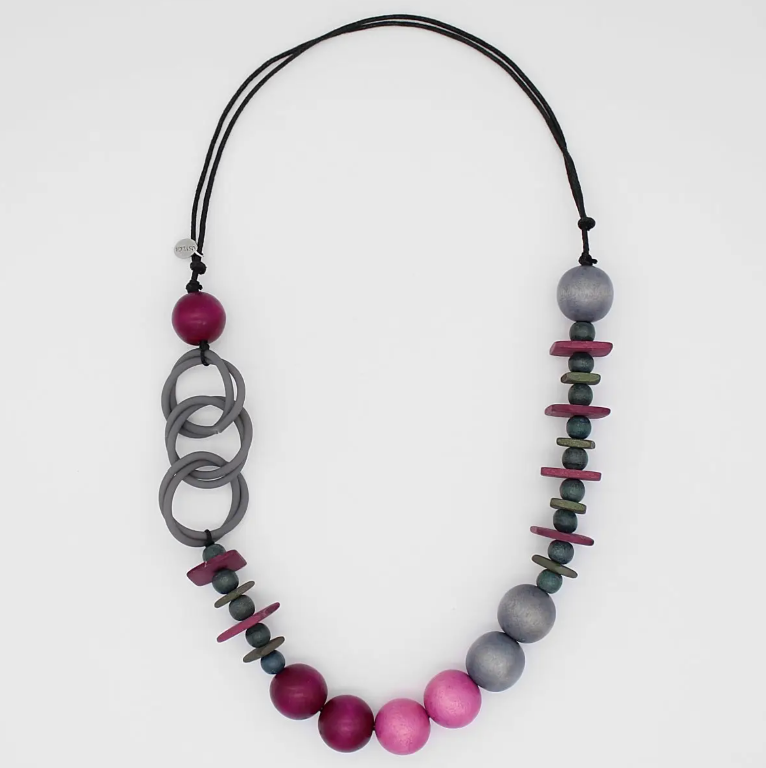 SYLCA Ombre Fuchsia Statement Necklace