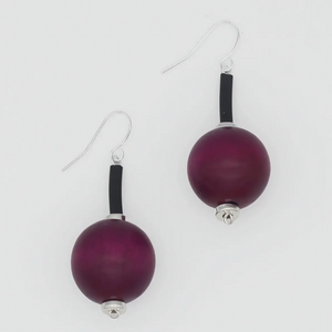 SYLCA Purple Ball Drop Earring